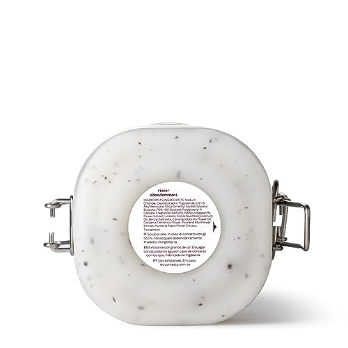 ELEMIS Frangipani Monoi Salt Glow, Skin Softening Salt Body Scrub to Exfoliate, Smooth and Soften, Lightly Scented Exfoliating Scrub Infused with Minerals to Cleanse and Hydrate Skin, 490g