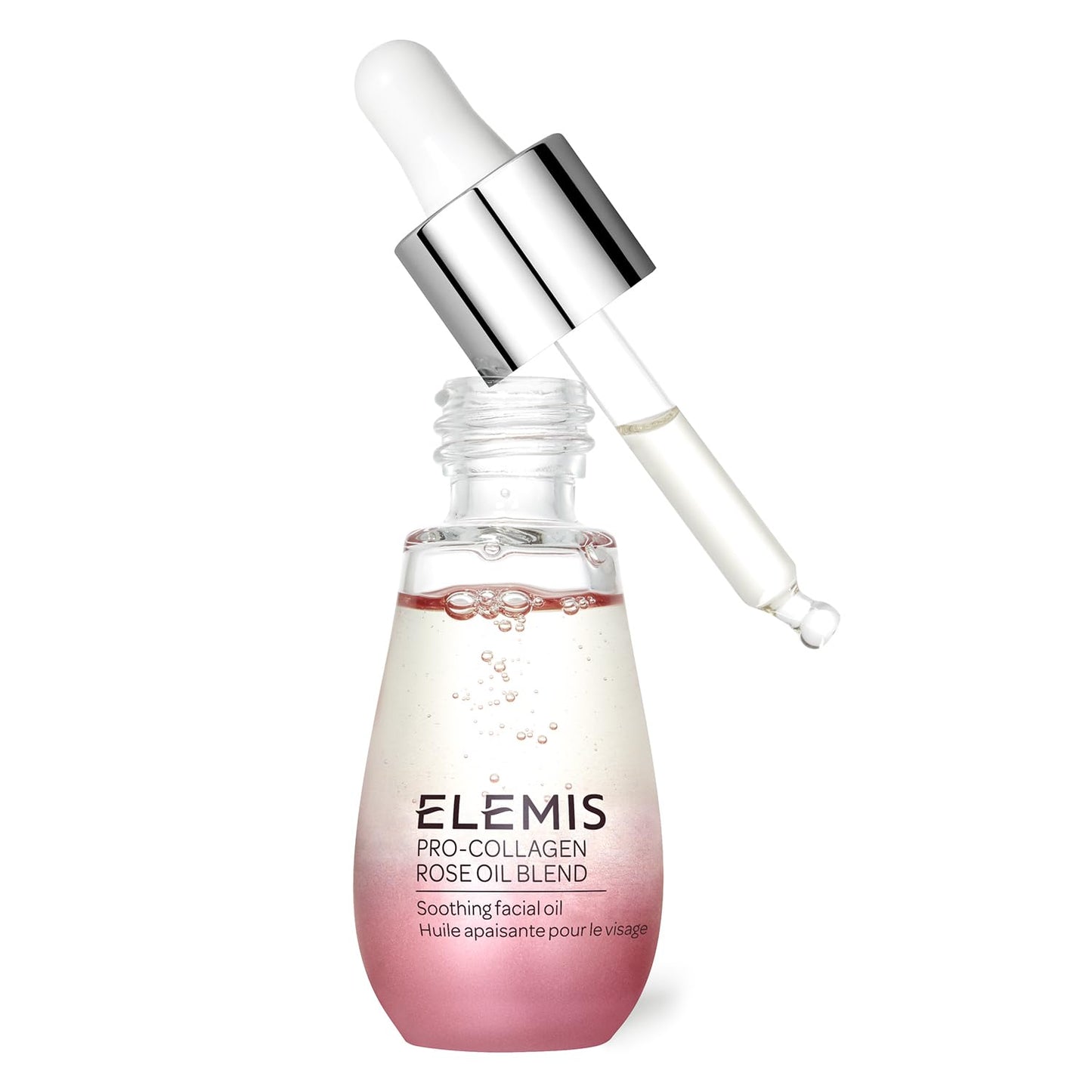 ELEMIS Pro-Collagen Rose Facial Oil, Soothing and Luxurious, English Rose-Infused Lightweight Facial Oil, Smooths the Appearance of Fine Lines and Wrinkles for a Petal-Soft Radiance, 15ml