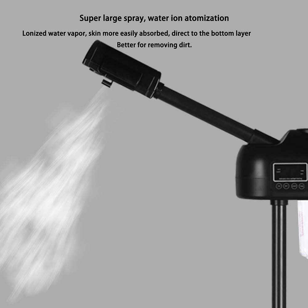 Facial Steamer, Black with LCD Screen,