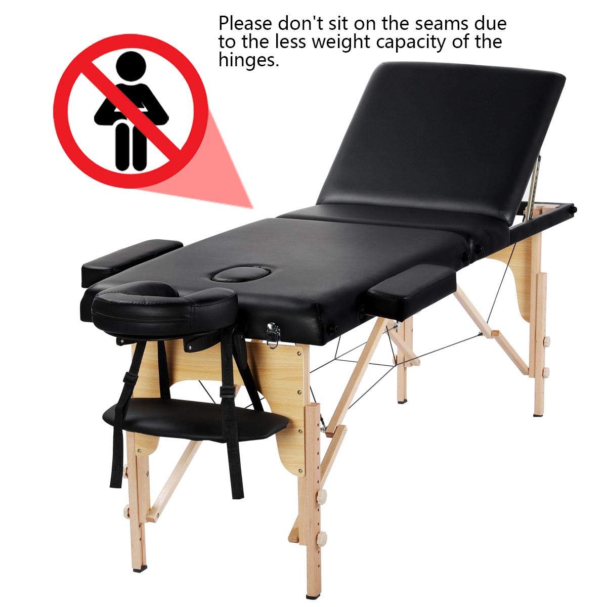 Massage Table Folding Yaheetech Portable