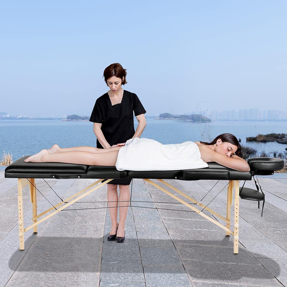 Massage Table Folding Yaheetech Portable
