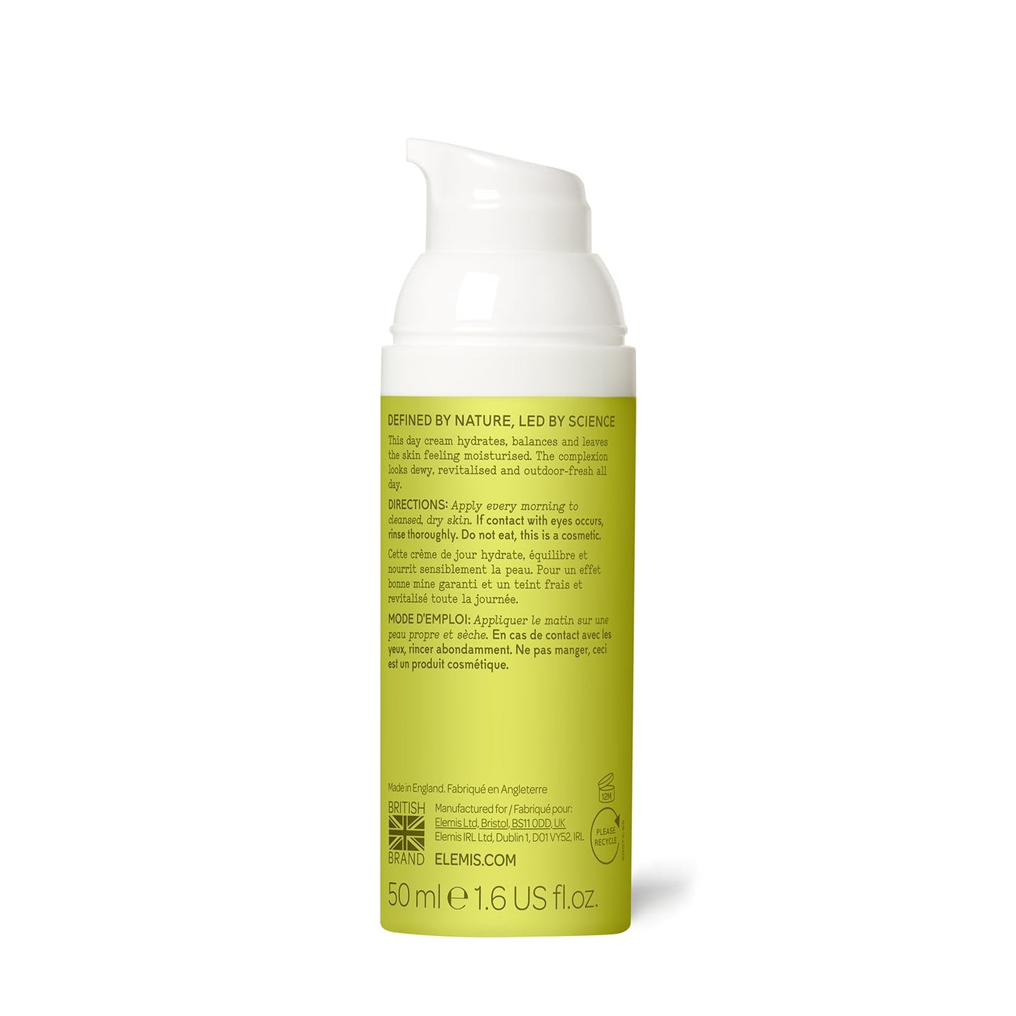 ELEMIS Superfood Day Cream Pre-Biotic Day Cream to Replenish, Moisturise and Protect, Vitamin-Rich Face Cream for a Radiant and Fresh Glow, Lightweight Daily Face Moisturiser with Anti-Oxidants, 50 ml