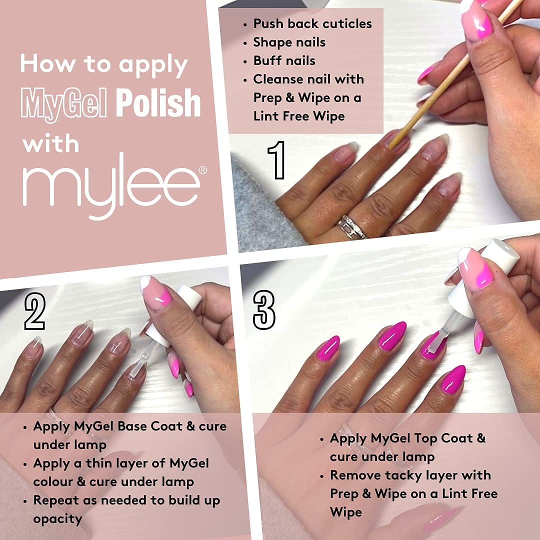 Mylee Complete Professional Gel Nail Polish LED Lamp Kit,