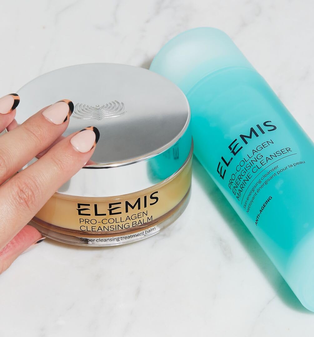ELEMIS Pro-Collagen Energising Marine Cleanser, 3in1 Anti-Wrinkle, Hydrating, Foaming Facial Wash for Sensitive, Deep Cleansing, Daily Moisturising Makeup Remover for Clean Skin - Single or Bundle