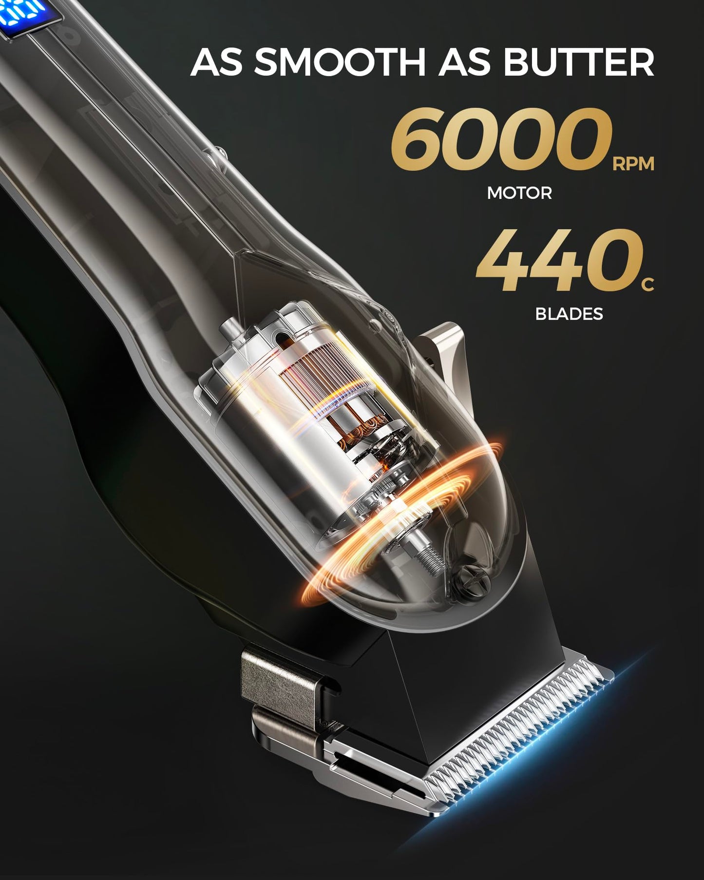Professional Hair Clippers Men + T-Blade Trimmer Kit - Cordless Hair Cutting Kits with 13 Premium Guards, Complete Barber Kit with Large LED Display for Mens Grooming