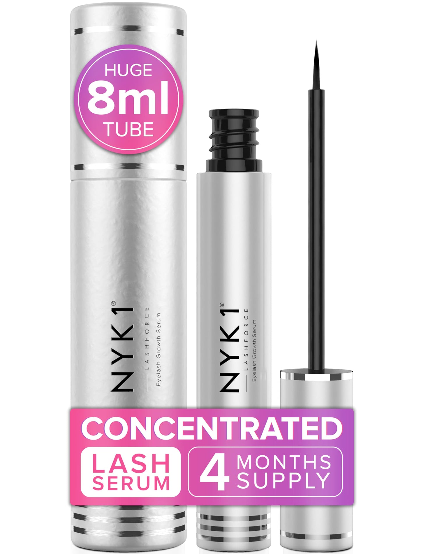 NYK1 CONCENTRATED Eyelash Growth Serum Lash Serum (XL - 8ml)