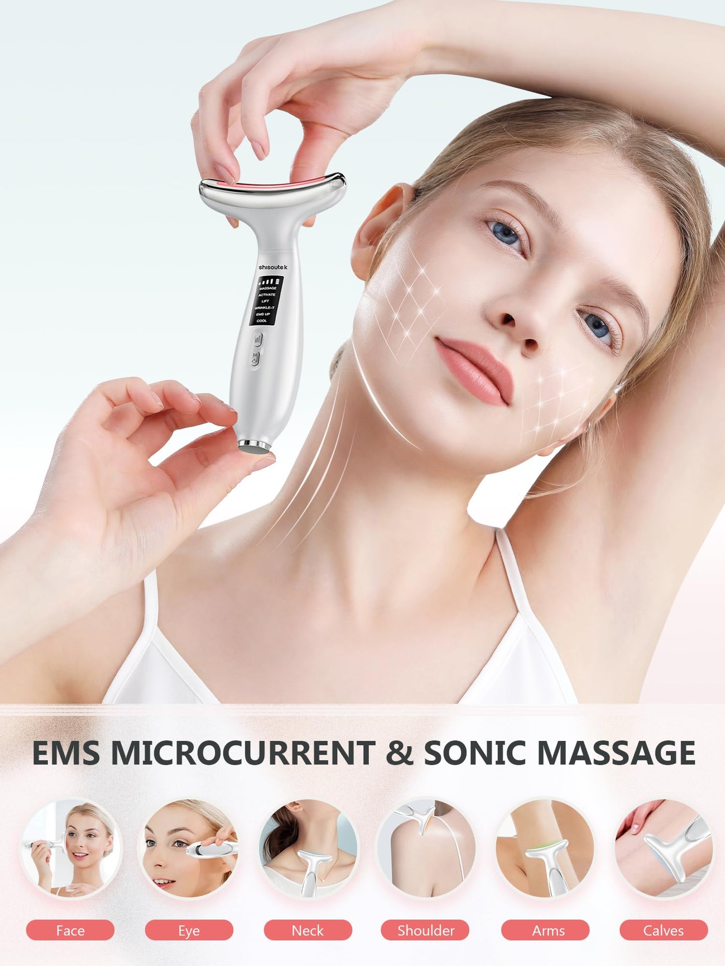 10% voucher applied at checkout, valid until 19th March, Face Lifting Device Facial Massager: