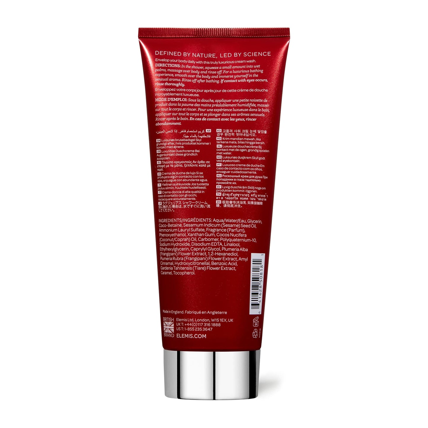 ELEMIS Frangipani Monoi Shower Cream, Luxurious Shower Body Cream to Cleanse, Condition and Soften, Skin-Softening Body Wash Infused with Frangipani and Exotic Oils, 200 ml