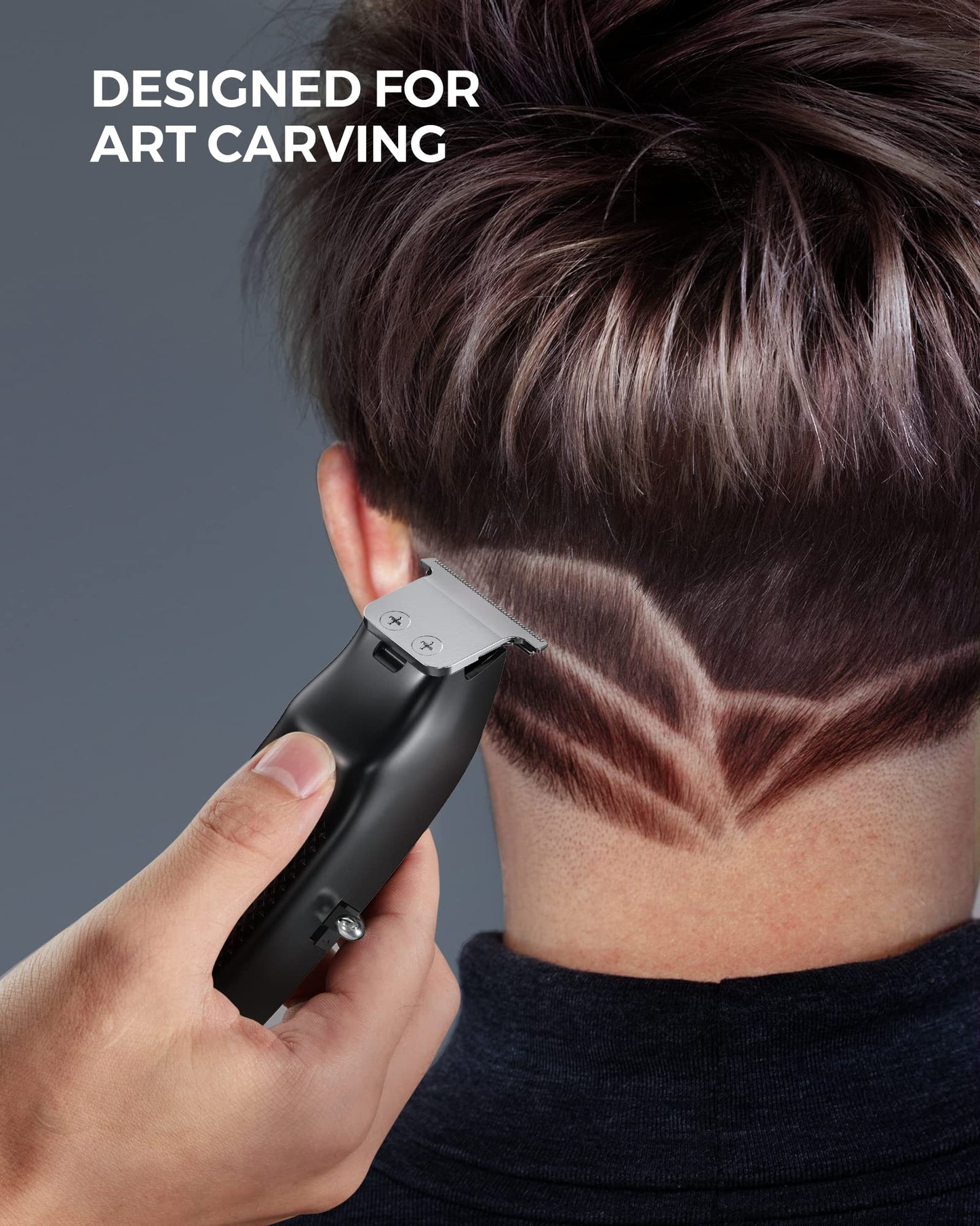 Professional Hair Clippers Men + T-Blade Trimmer Kit - Cordless Hair Cutting Kits with 13 Premium Guards, Complete Barber Kit with Large LED Display for Mens Grooming