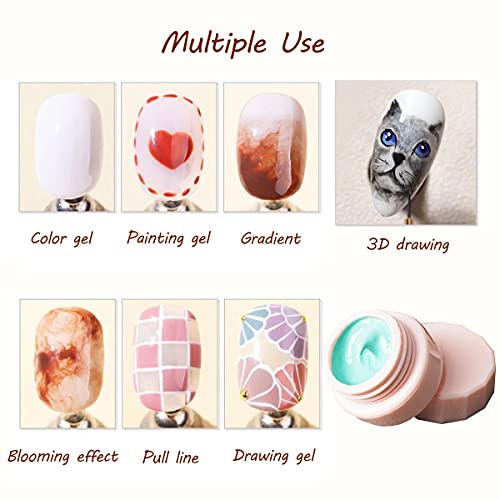 Nail Art Solid Cream Gel Nail Set