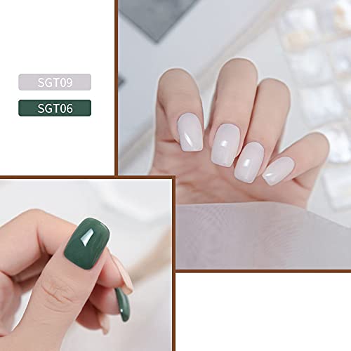 Nail Art Solid Cream Gel Nail Set