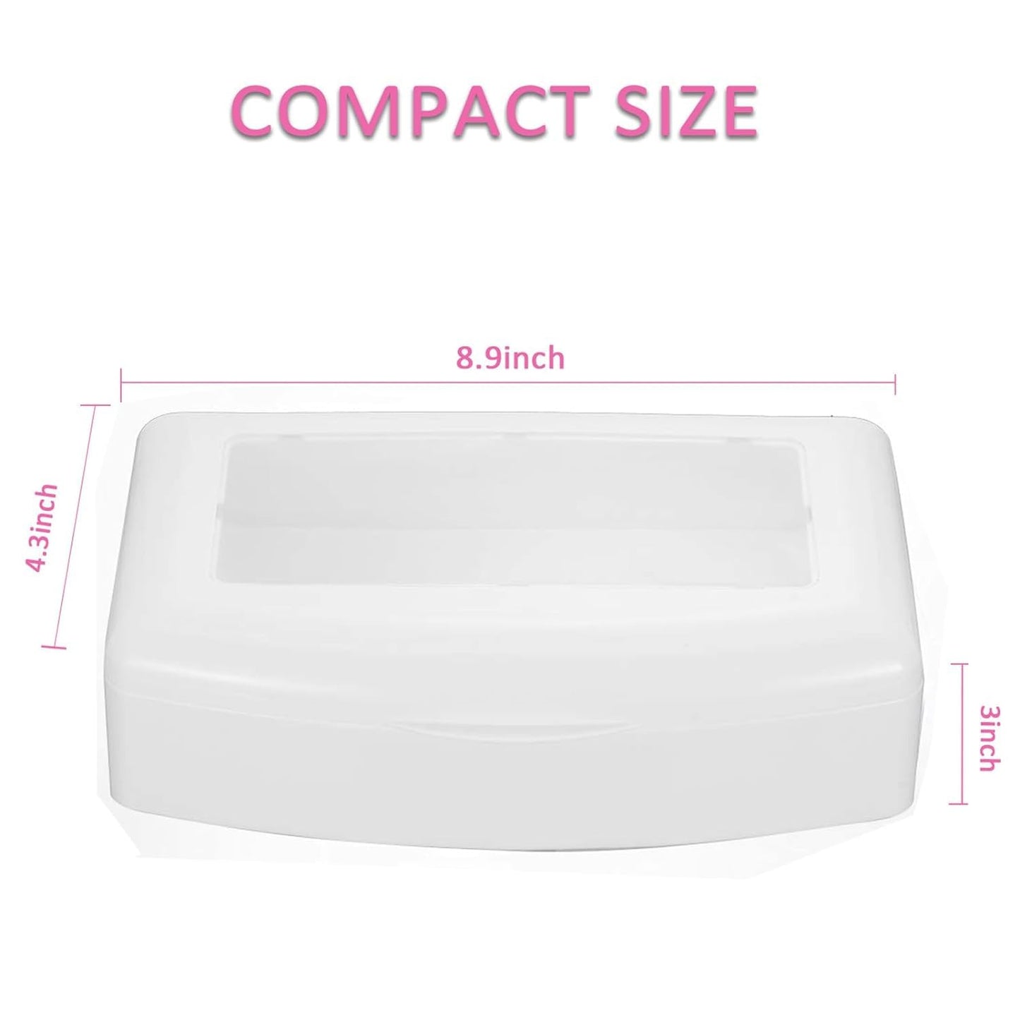 Nail Tool Sterilizer Box, White