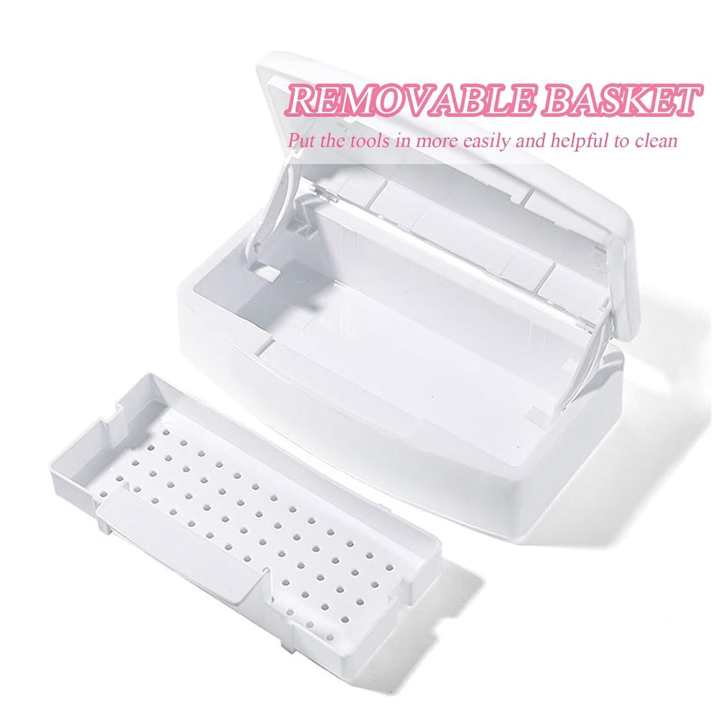 Nail Tool Sterilizer Box, White