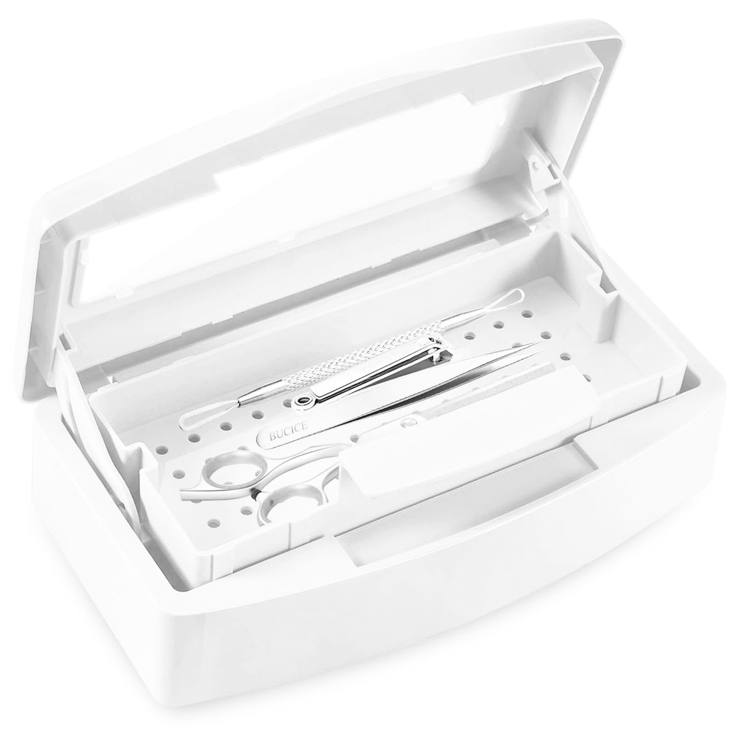 Nail Tool Sterilizer Box, White
