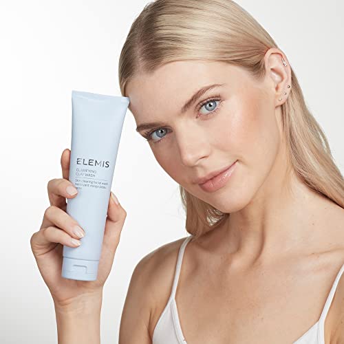 ELEMIS Clarifying Clay Wash, Clay-Based Face Cleanser to Deeply Cleanse, Purify and Balance, Purifying Facial Cleanser for Oily or Blemish-Prone Skin, Gentle Skin Cleanser, 150ml