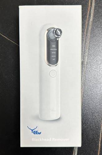 20% voucher applied at checkout, valid until 20th March,  Blackhead Remover Vacuum 4 Suction Power Mode Blackhead Remover Tool Rechargeable Black Head Remover for Face with 4 Suction Heads Pore Vacuum Cleaner Acne Pimple Whitehead Extractor