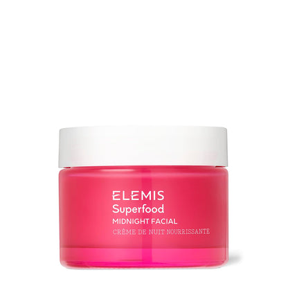 Elemis Superfood Midnight Facial & Facial Oil, Nourishing Prebiotic Night Treatment, Moisturising & Hydrating Facial Care with Anti-Oxidant Rich Formula to Plump and Smooth Skin - Single or Bundle