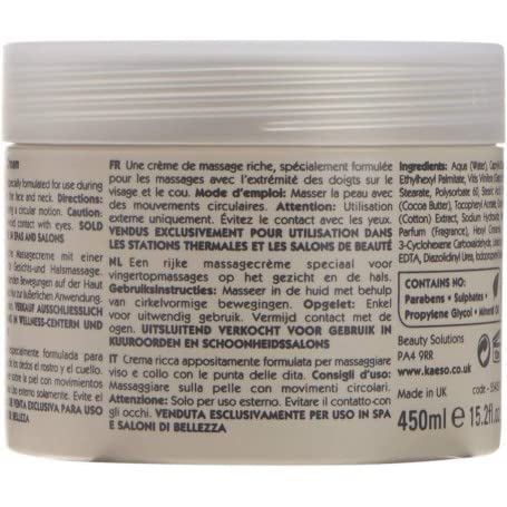 Facial Massage Cream - Kaeso  Enriched with Vitamin E 450 ml