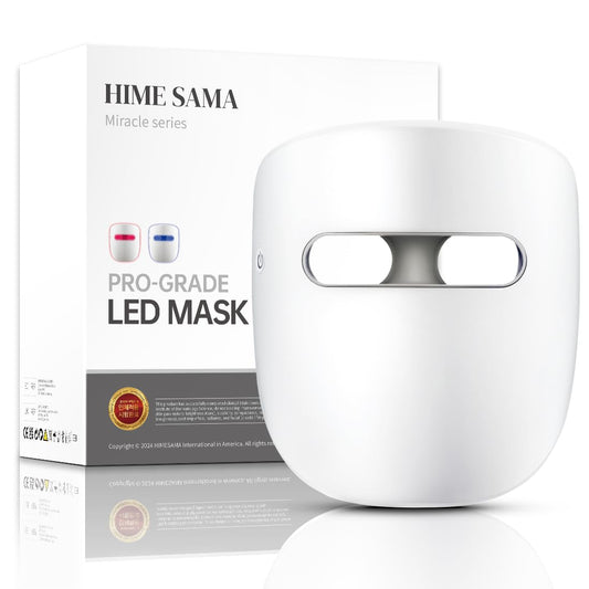 Led Face Light Therapy Mask, 8 Colors Skin Care Mask, Infrared & Red Light Therapy Mask for Wrinkle Reduction, Wireless & Silicone Eye Pad Design, Miracle ACE (‎RB-034)