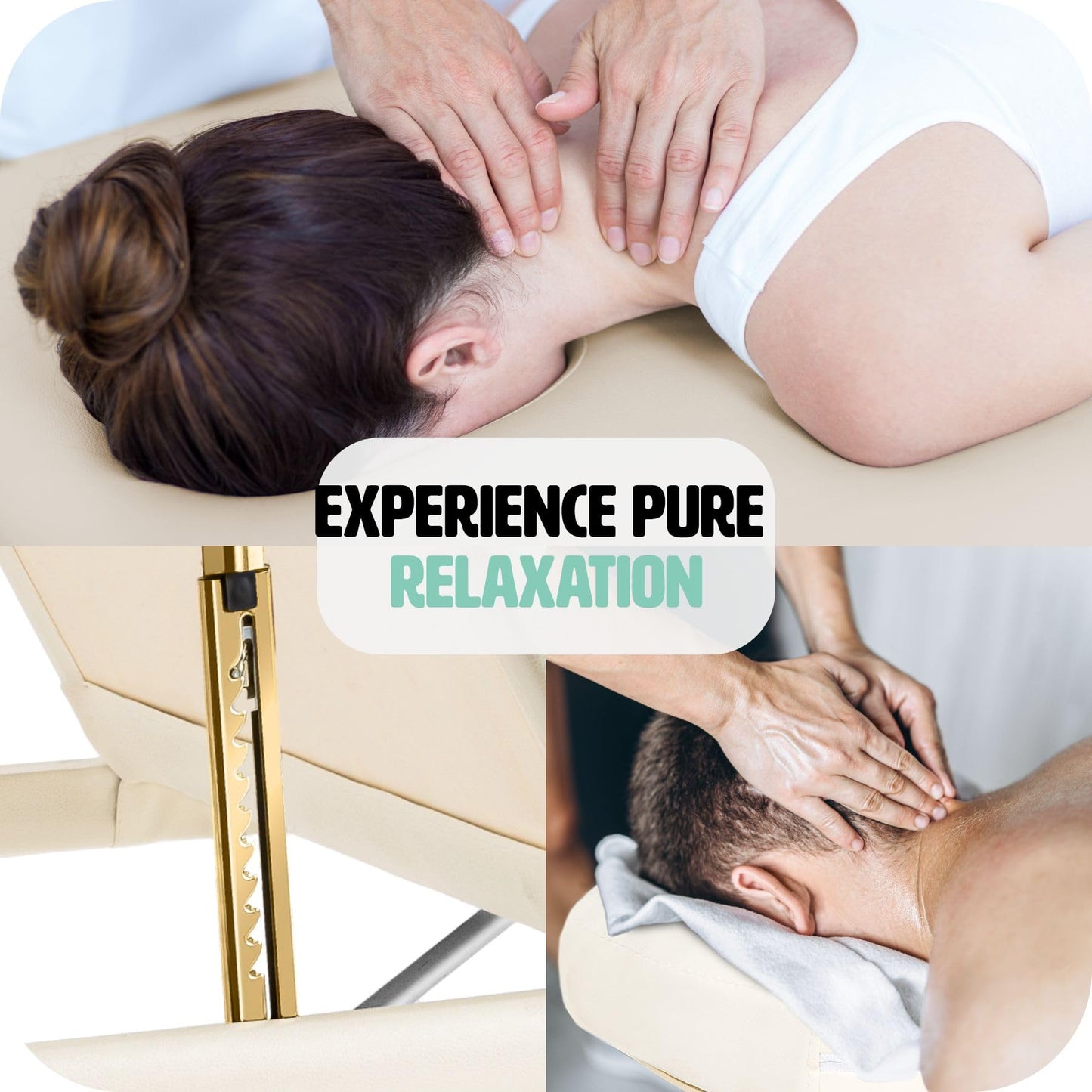 Massage Table, - TecTake Lightweight Portable