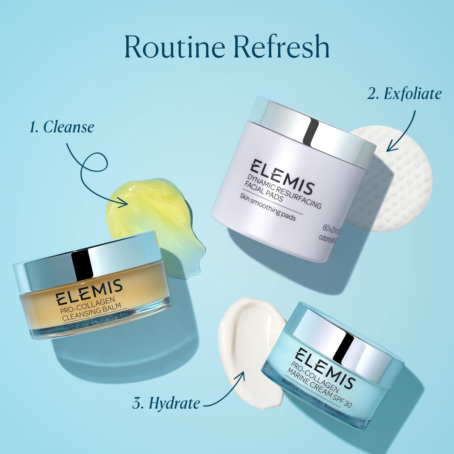 ELEMIS Pro-Collagen SPF Marine Cream, Anti-Wrinkle Daily Face Lotion, Hydrating Ultra-Light SPF30 Gel-Cream Day Moisturiser Leaves Skin Smooth, Glowing and Rejuvenated, Suitable For All Skin Types