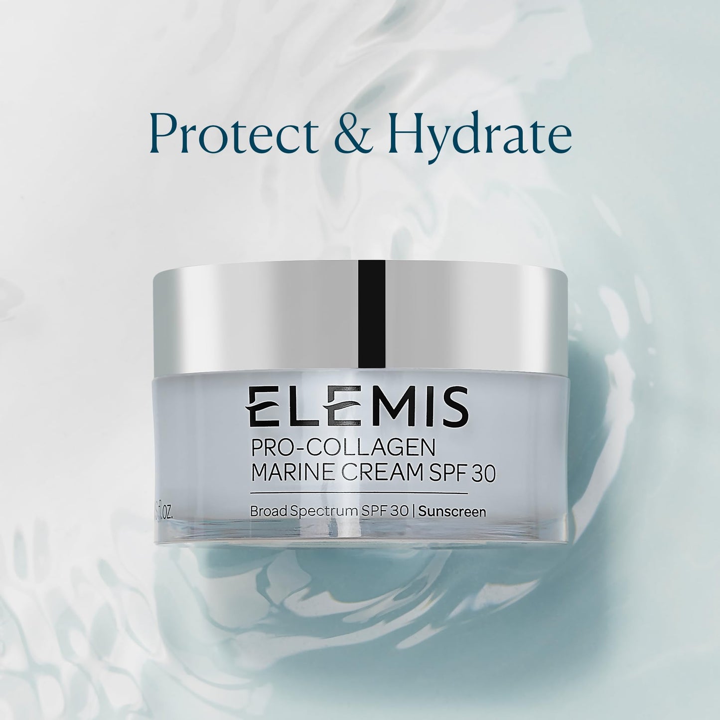 ELEMIS Pro-Collagen SPF Marine Cream, Anti-Wrinkle Daily Face Lotion, Hydrating Ultra-Light SPF30 Gel-Cream Day Moisturiser Leaves Skin Smooth, Glowing and Rejuvenated, Suitable For All Skin Types