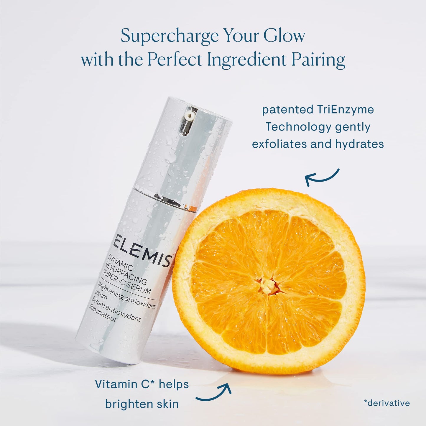 ELEMIS Dynamic Resurfacing Super-C Serum, Brightening Antioxidant Vitamin C Serum Refines & Illuminates, Combines Radiance Actives & Tri-Enzyme Technology to Leave Skin Looking Visibly Smoother, 30ml