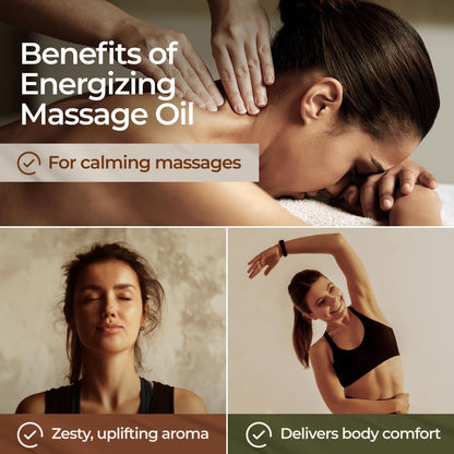 Massage Oil for Sore Muscles - Gya Labs Energizing