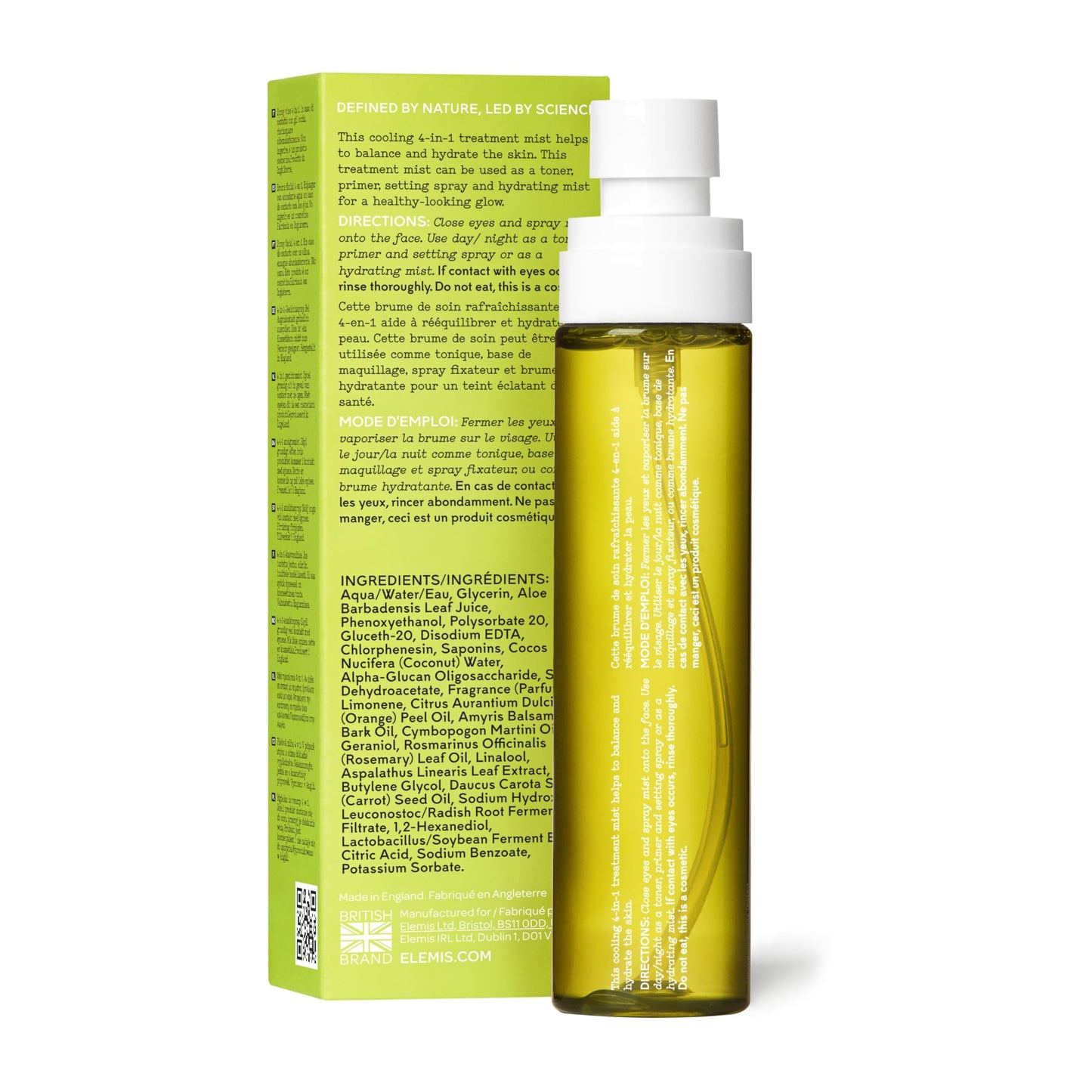 ELEMIS Superfood Kefir Tea Mist, 4-In-1 Face Mist to Nourish, Hydrate and Prime, Facial Mist with Anti-Oxidant Rich Superfoods, Hydrating Face Mist to Soothe and Refresh for Radiant Skin, 100ml