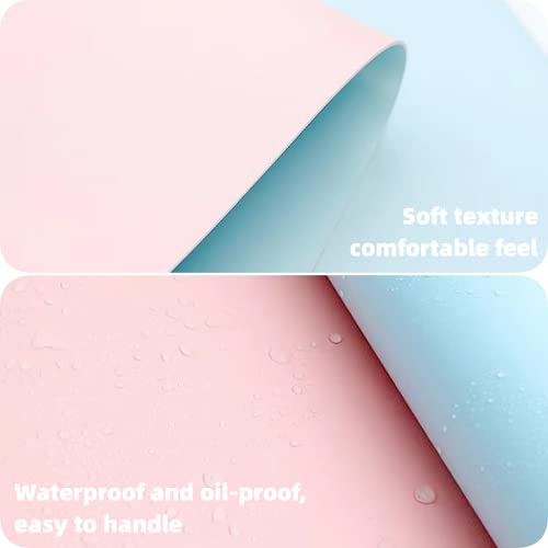 Nail Arm Rest Mat Double Sided Nail Art Table Pad Soft Leather Nail Mat Nail Desk Pad Nail Technician Accessories for Nail Salon (Pink)