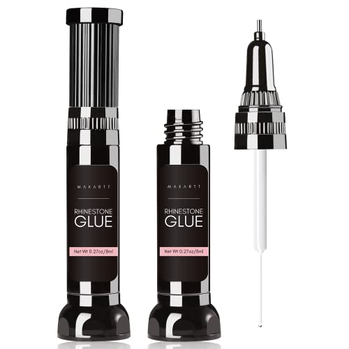 Nail Art, Makartt Nail Rhinestone Glue Gel Kit, 2 x 8ml