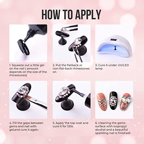 Nail Art Rhinestone Glue Gel 30g,