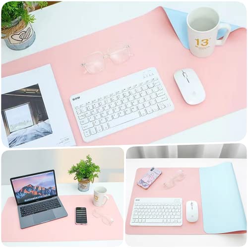 Nail Arm Rest Mat Double Sided Nail Art Table Pad Soft Leather Nail Mat Nail Desk Pad Nail Technician Accessories for Nail Salon (Pink)