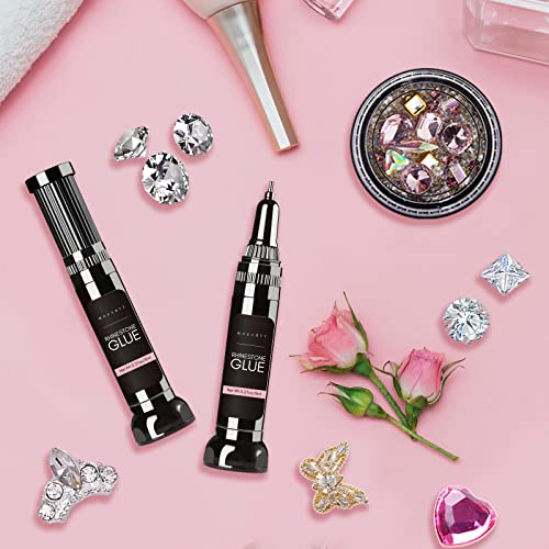 Nail Art, Makartt Nail Rhinestone Glue Gel Kit, 2 x 8ml