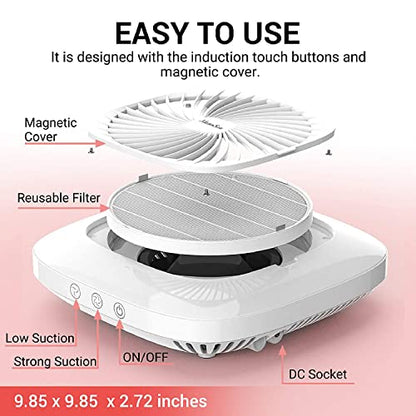 Nail Dust Collector, MELODYSUSIE (White)