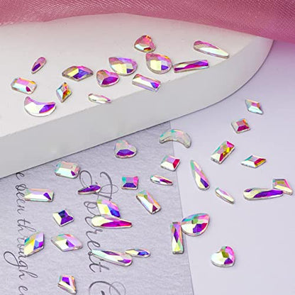 Nail Art, Canvalite 1820Pcs Rhinestones Nail Gems for Nail Art, 12 Styles