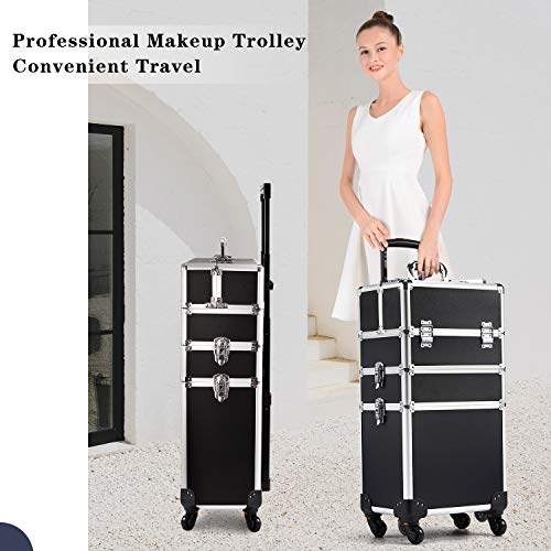 Trolley 3-in-1 -  Vanity Case Beauty Rolling Case