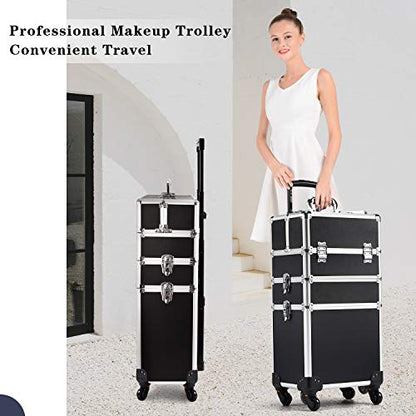 Trolley 3-in-1 -  Vanity Case Beauty Rolling Case