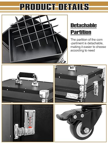 Manicure Table, - EBANKU Rolling Foldable Nail Station Salon