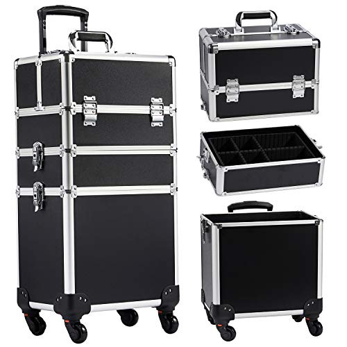 Trolley 3-in-1 -  Vanity Case Beauty Rolling Case