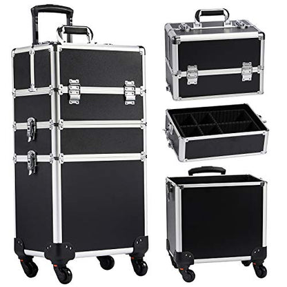 Trolley 3-in-1 -  Vanity Case Beauty Rolling Case
