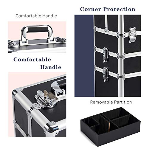 Trolley 3-in-1 -  Vanity Case Beauty Rolling Case