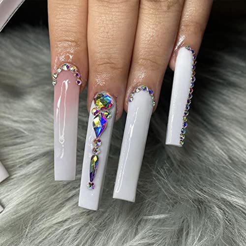 Nail Art, Canvalite 1820Pcs Rhinestones Nail Gems for Nail Art, 12 Styles