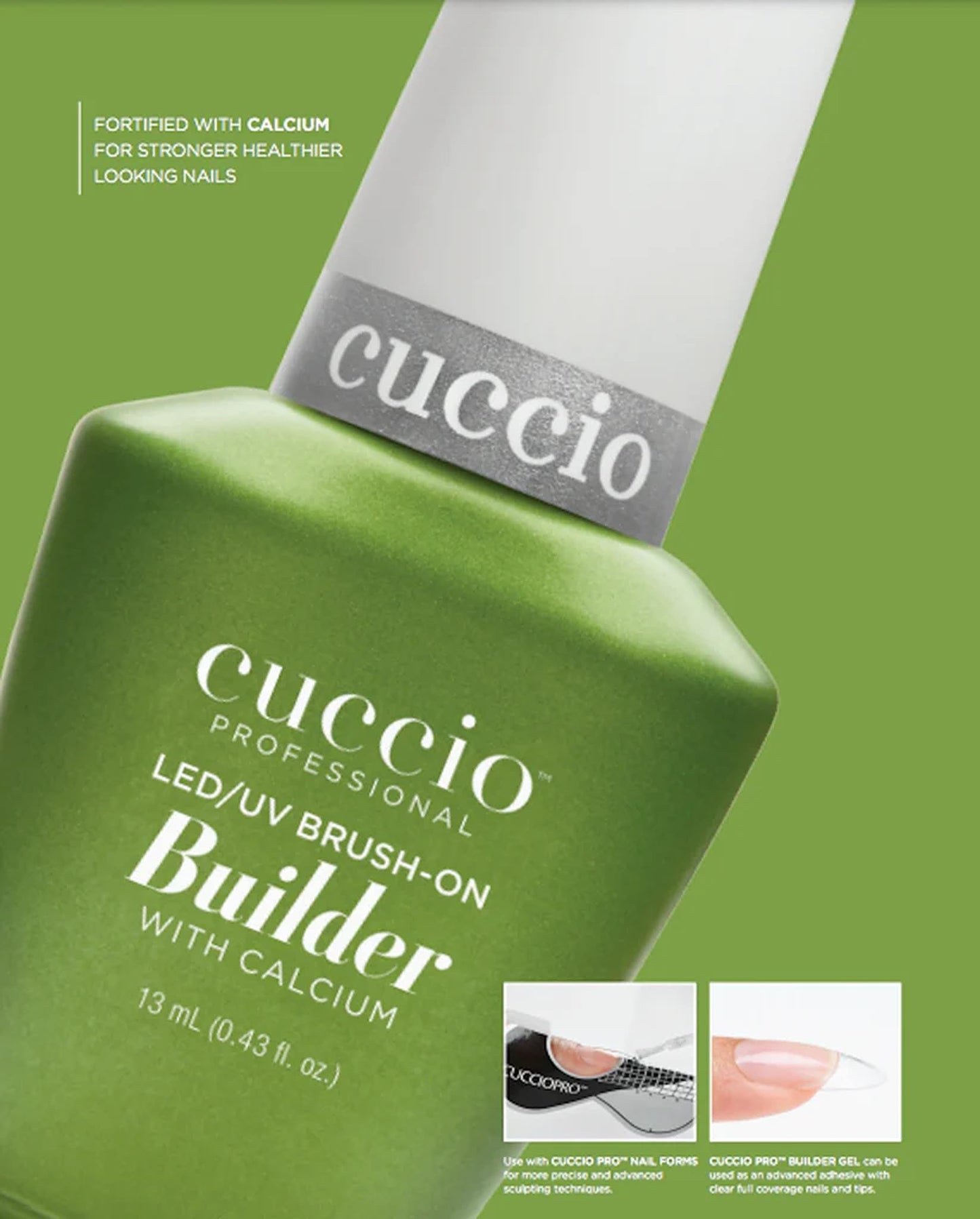 Cuccio Brush on Colour Builder Gel with Calcium LED/UV 13ml Clear