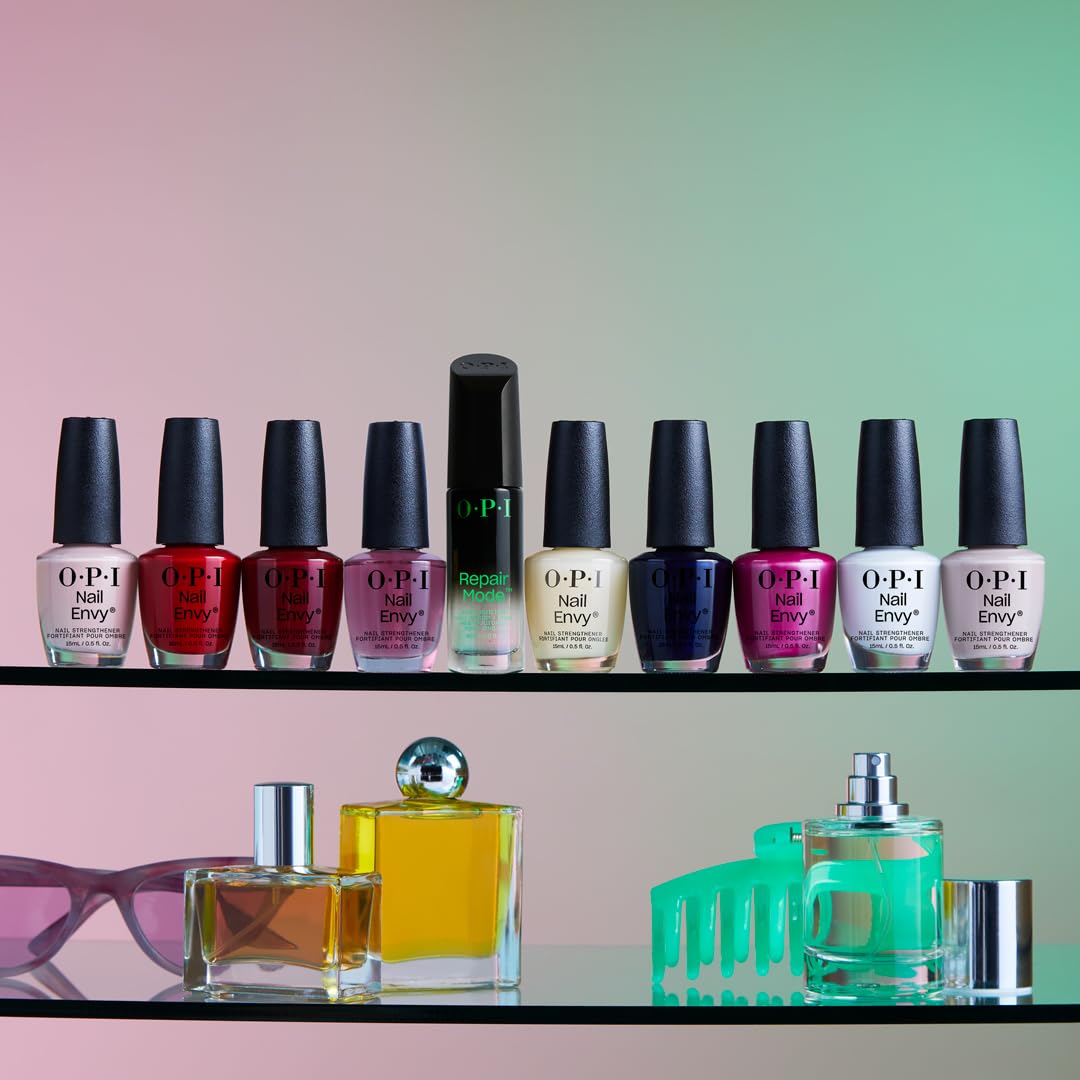 OPI Nail Envy Nail Polish, Nail Strengthener Treatment with Biotin, Calcium & Vitamins for Strong Natural Nails,  15ml